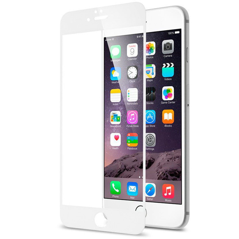 iPhone Full Screen Tempered Glass - White - LUMBERCASE